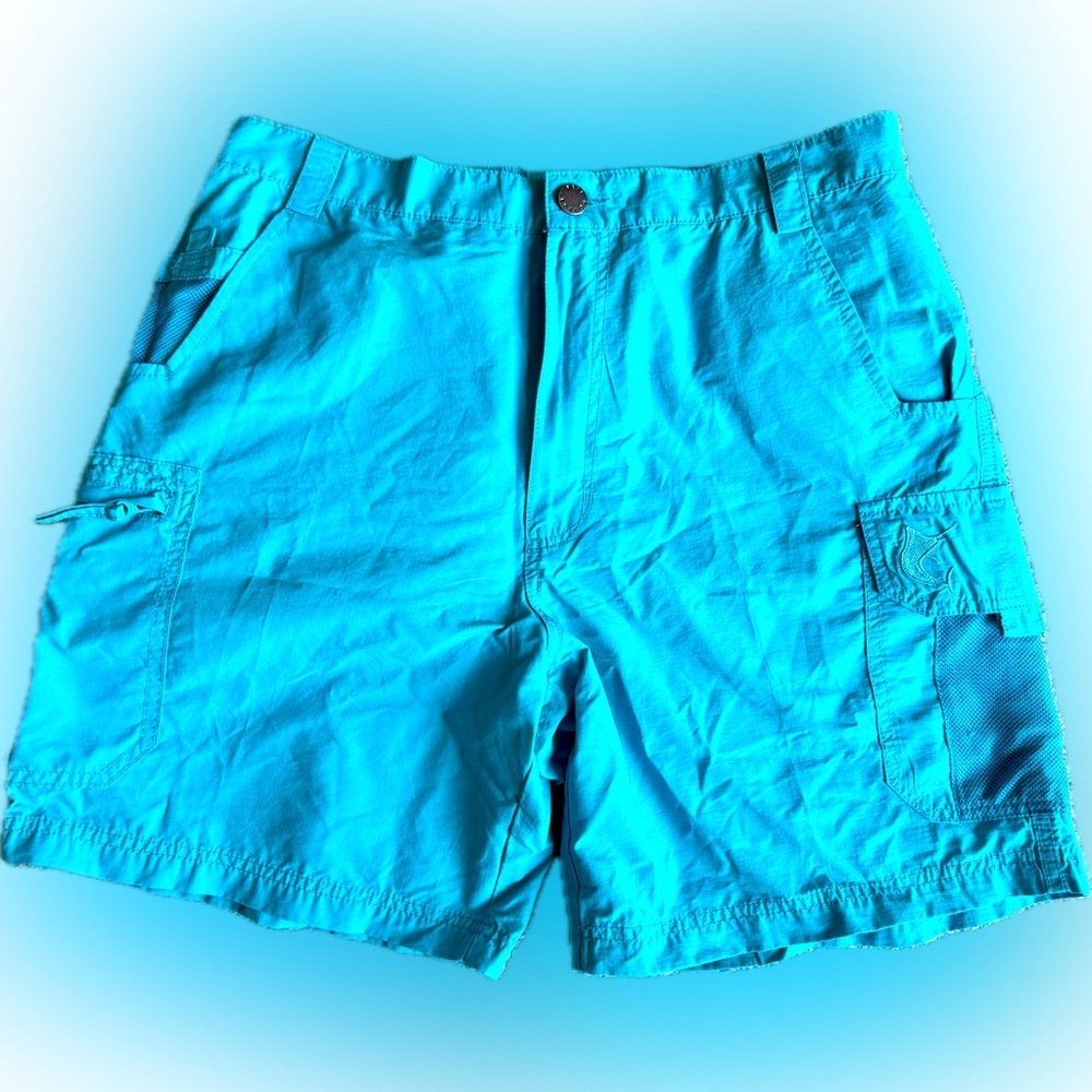 Reel Legends Men's Blue Cargo Shorts